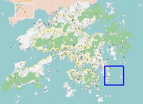 carte de Hong Kong en langue chinoise