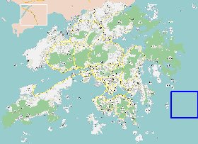 carte de Hong Kong en langue chinoise