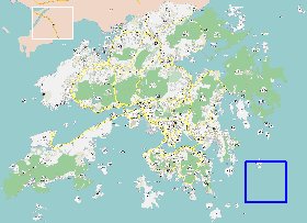 carte de Hong Kong en langue chinoise