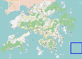 carte de Hong Kong en langue chinoise