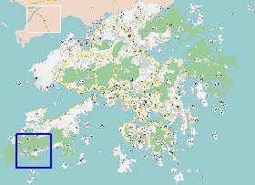 carte de Hong Kong en langue chinoise