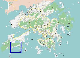 carte de Hong Kong en langue chinoise