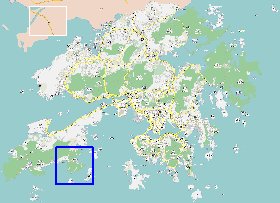 carte de Hong Kong en langue chinoise