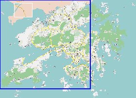 carte de Hong Kong en langue chinoise