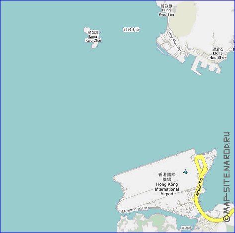 carte de Hong Kong en langue chinoise