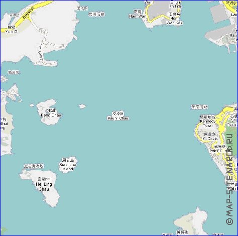 carte de Hong Kong en langue chinoise