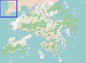 carte de Hong Kong en langue chinoise