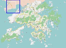 carte de Hong Kong en langue chinoise