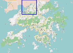 carte de Hong Kong en langue chinoise