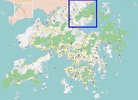 carte de Hong Kong en langue chinoise