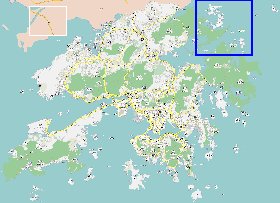 carte de Hong Kong en langue chinoise