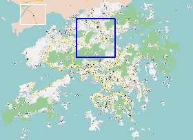 carte de Hong Kong en langue chinoise