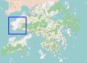 carte de Hong Kong en langue chinoise