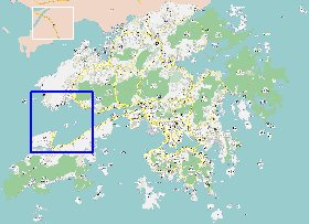 mapa de Hong Kong em chines