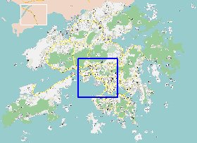 carte de Hong Kong en langue chinoise