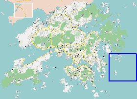 carte de Hong Kong en langue chinoise