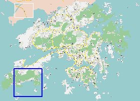 carte de Hong Kong en langue chinoise