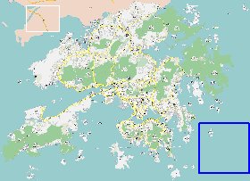 carte de Hong Kong en langue chinoise