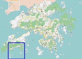 carte de Hong Kong en langue chinoise