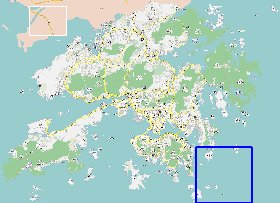 carte de Hong Kong en langue chinoise