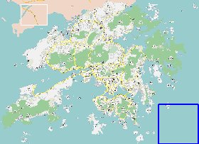 carte de Hong Kong en langue chinoise