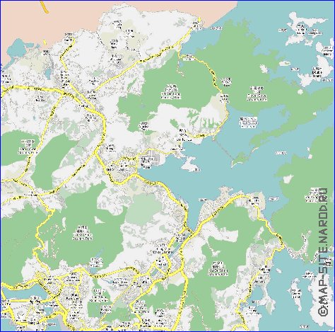 mapa de Hong Kong em chines