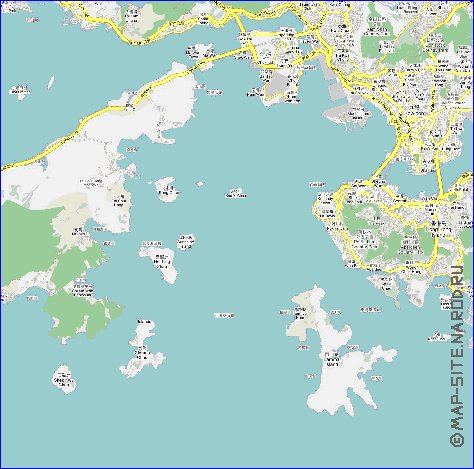 mapa de Hong Kong em chines