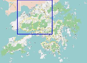 carte de Hong Kong en langue chinoise