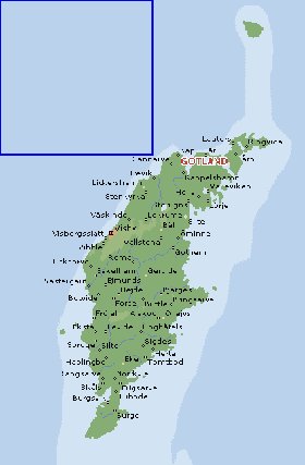 mapa de Gotland