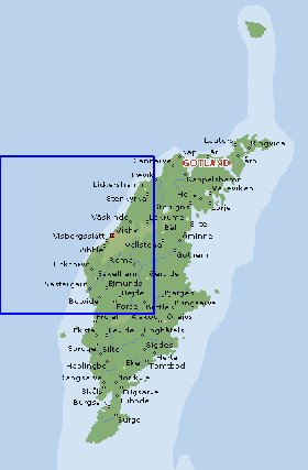 mapa de Gotland