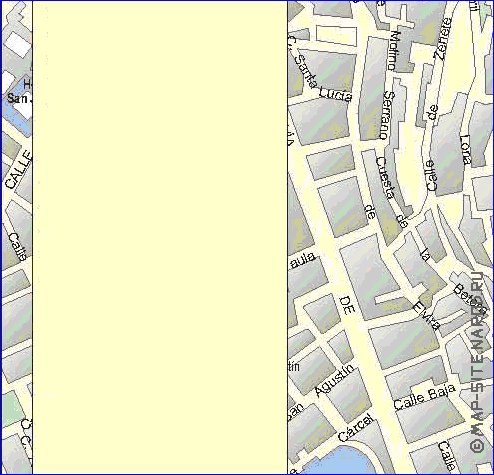 carte de Grenade en espagnol