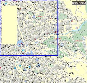 carte de Grenade en espagnol