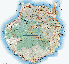 mapa de Gran Canaria