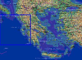 Administratives carte de Grece en anglais