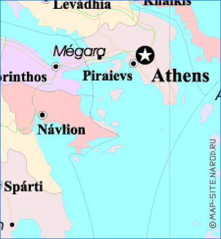 Administratives carte de Grece