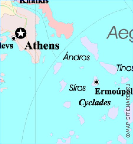 Administratives carte de Grece