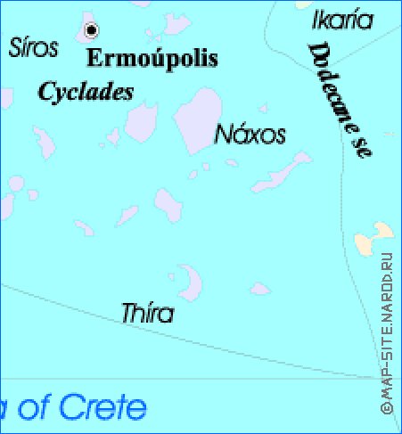 Administrativa mapa de Grecia