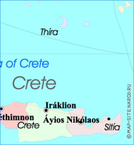 Administratives carte de Grece