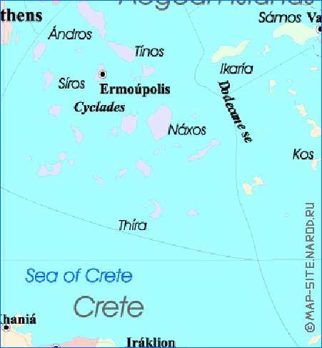 Administratives carte de Grece