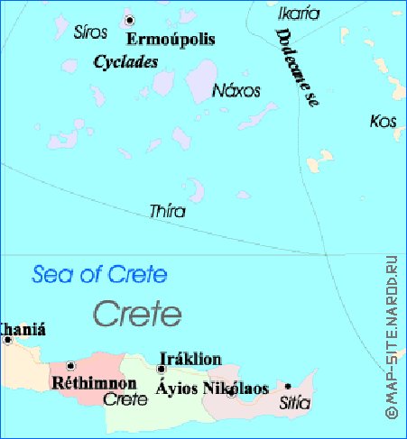 Administratives carte de Grece