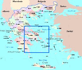 Administratives carte de Grece