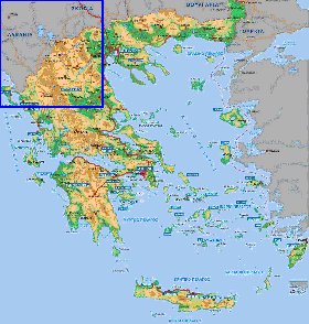 Fisica mapa de Grecia