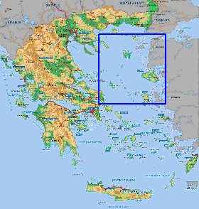 Fisica mapa de Grecia