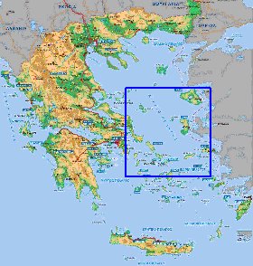 Fisica mapa de Grecia