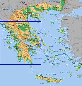 Fisica mapa de Grecia