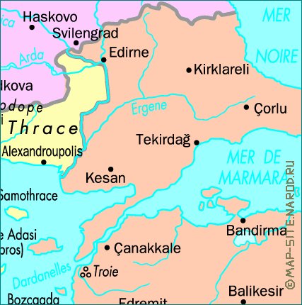 carte de Grece