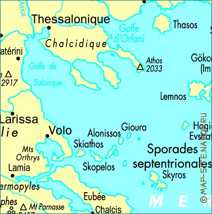 carte de Grece