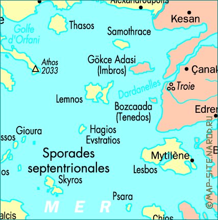 carte de Grece