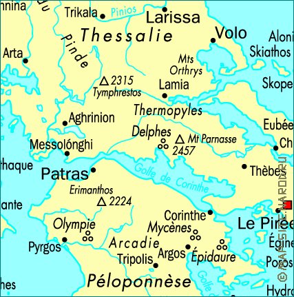 carte de Grece