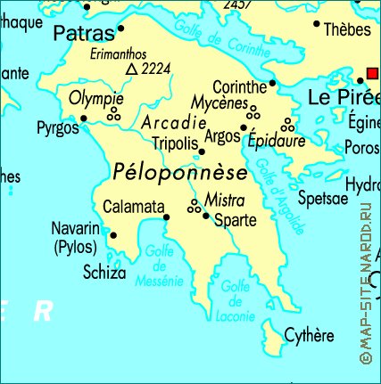 carte de Grece